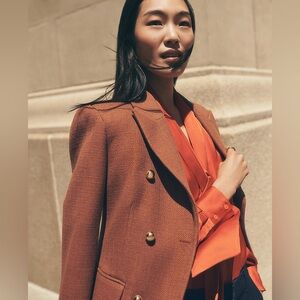 Ann Taylor Fitted Double-Breasted Coat